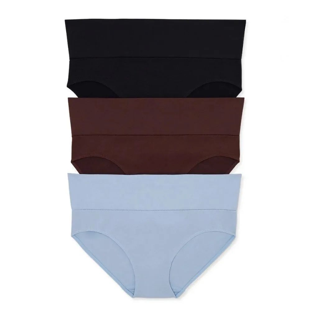 Women’s Destination Maternity Foldover Bikini Panty 2, 3-Packs Size XXXL
